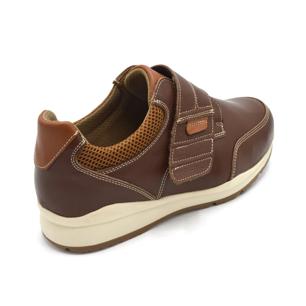 DB Darwin - Extra Wide Velcro Close Casual- 6V (6E-8E) Fitting - Brown