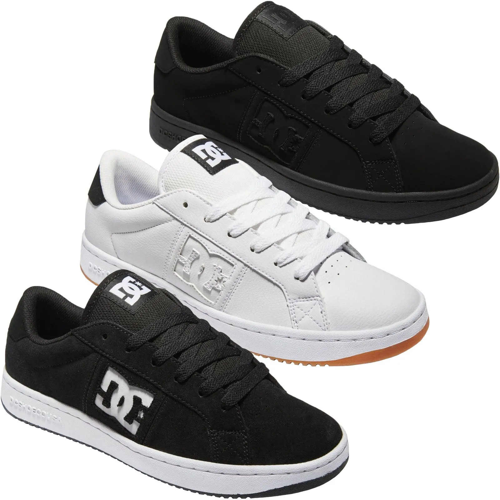 DC Mens Striker Leather Skateboarding Trainers