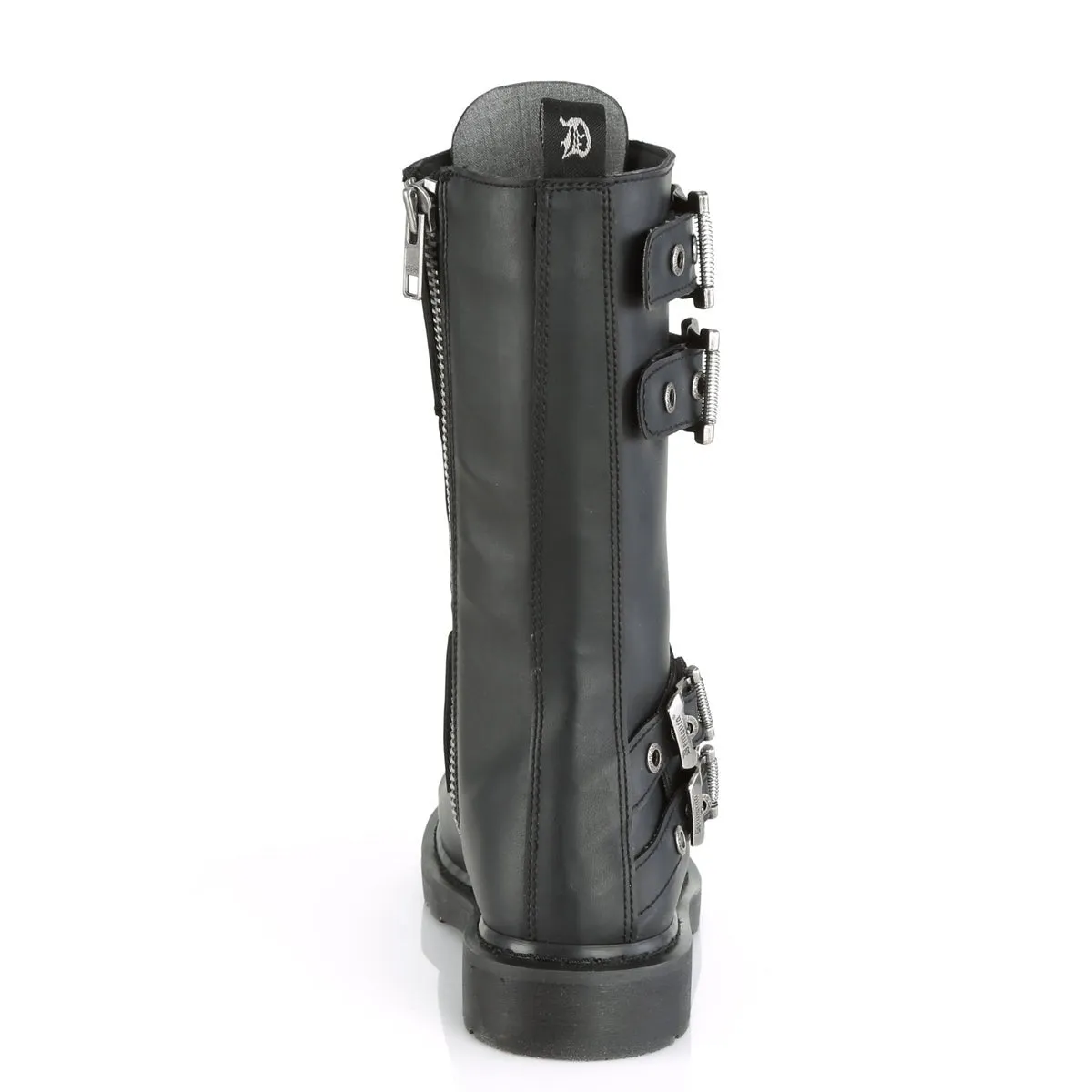 Demonia BOLT-345 | Black Vegan Leather Combat Boots