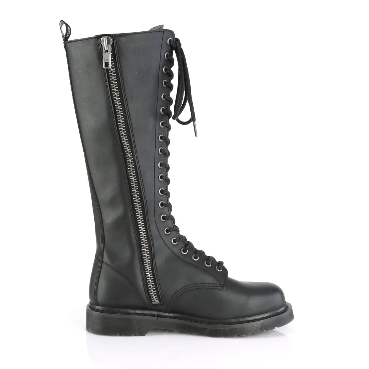 Demonia BOLT-400 | Black Vegan Leather Combat Boots