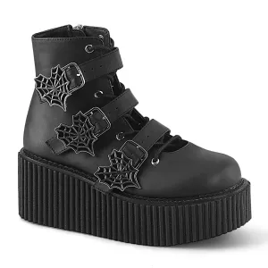 Demonia CREEPER-260 | Black Vegan Leather Creepers