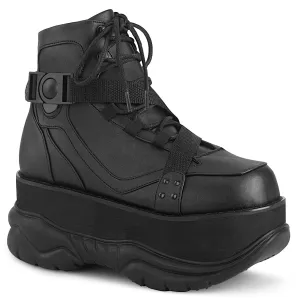 Demonia NEPTUNE-181 | Black Vegan Leather Unisex Boots