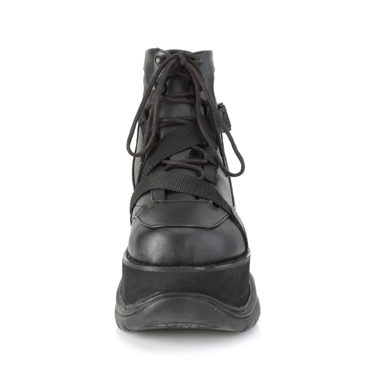 Demonia NEPTUNE-181 | Black Vegan Leather Unisex Boots