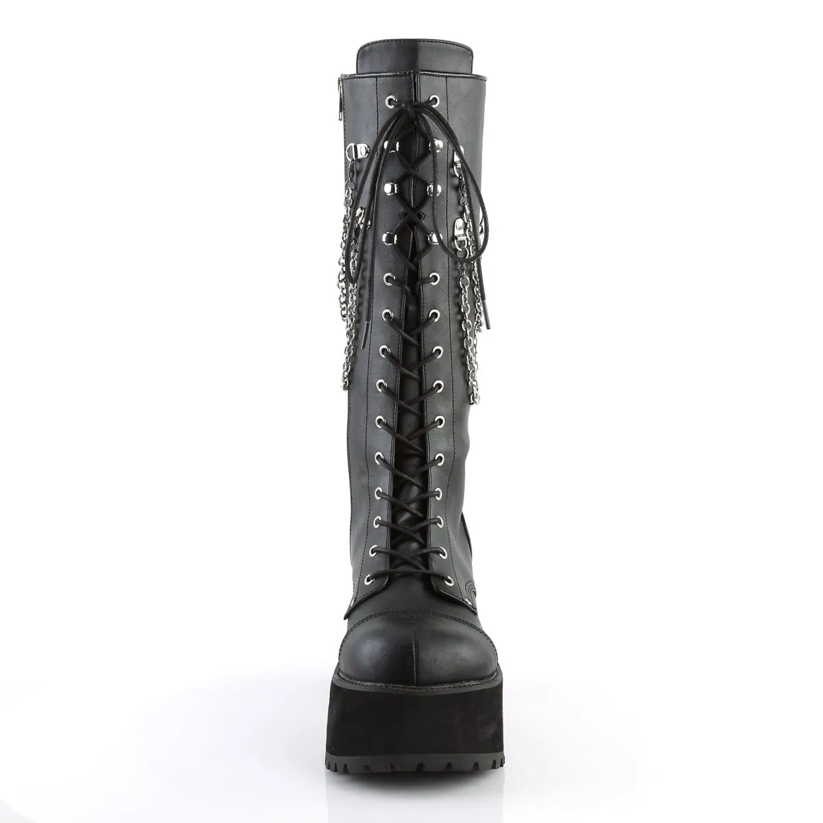 Demonia RANGER-303 | Black Faux Leather Unisex Boots