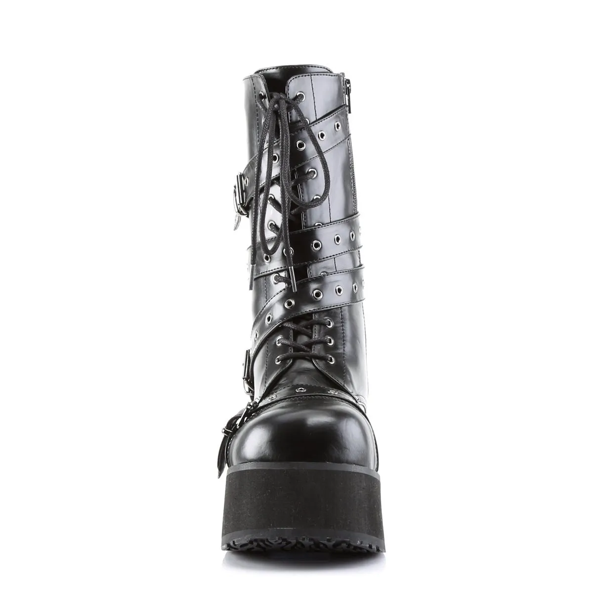 Demonia TRASHVILLE-205 | Black Vegan Leather Unisex Boots