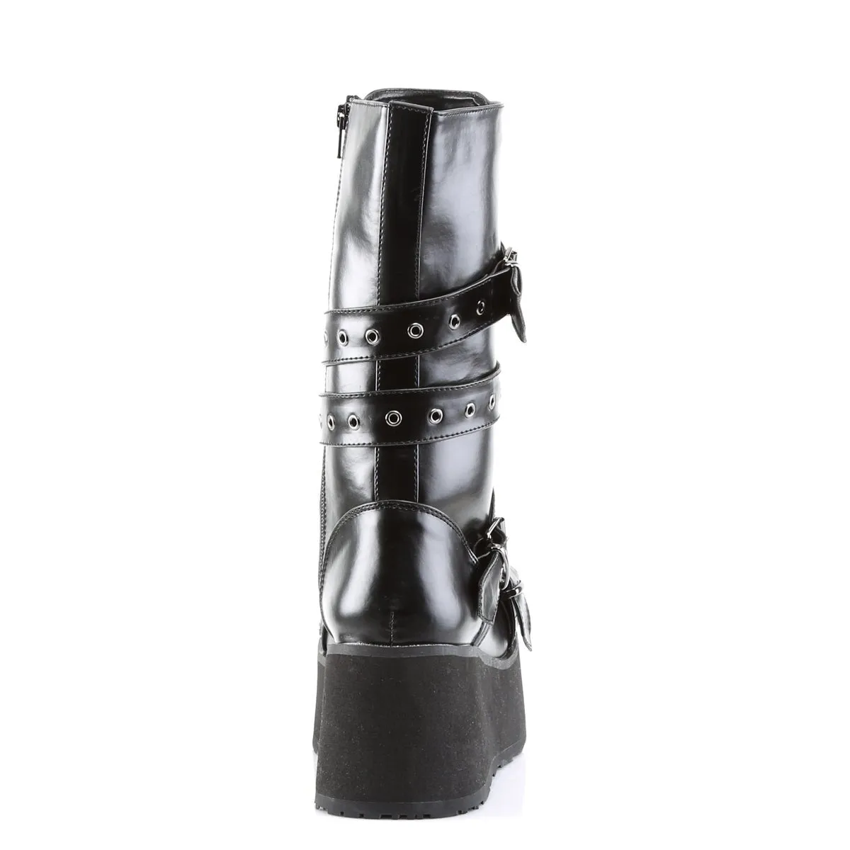 Demonia TRASHVILLE-205 | Black Vegan Leather Unisex Boots