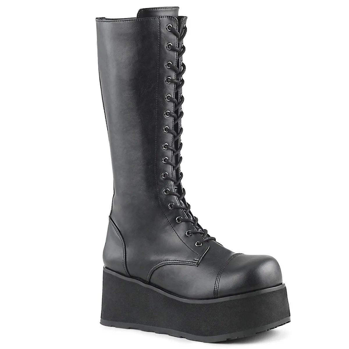 Demonia TRASHVILLE-502 | Black Vegan Leather Unisex Boots