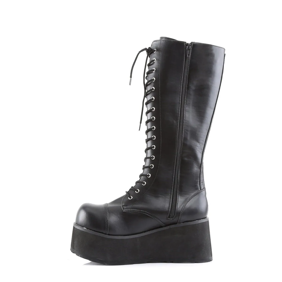 Demonia TRASHVILLE-502 | Black Vegan Leather Unisex Boots