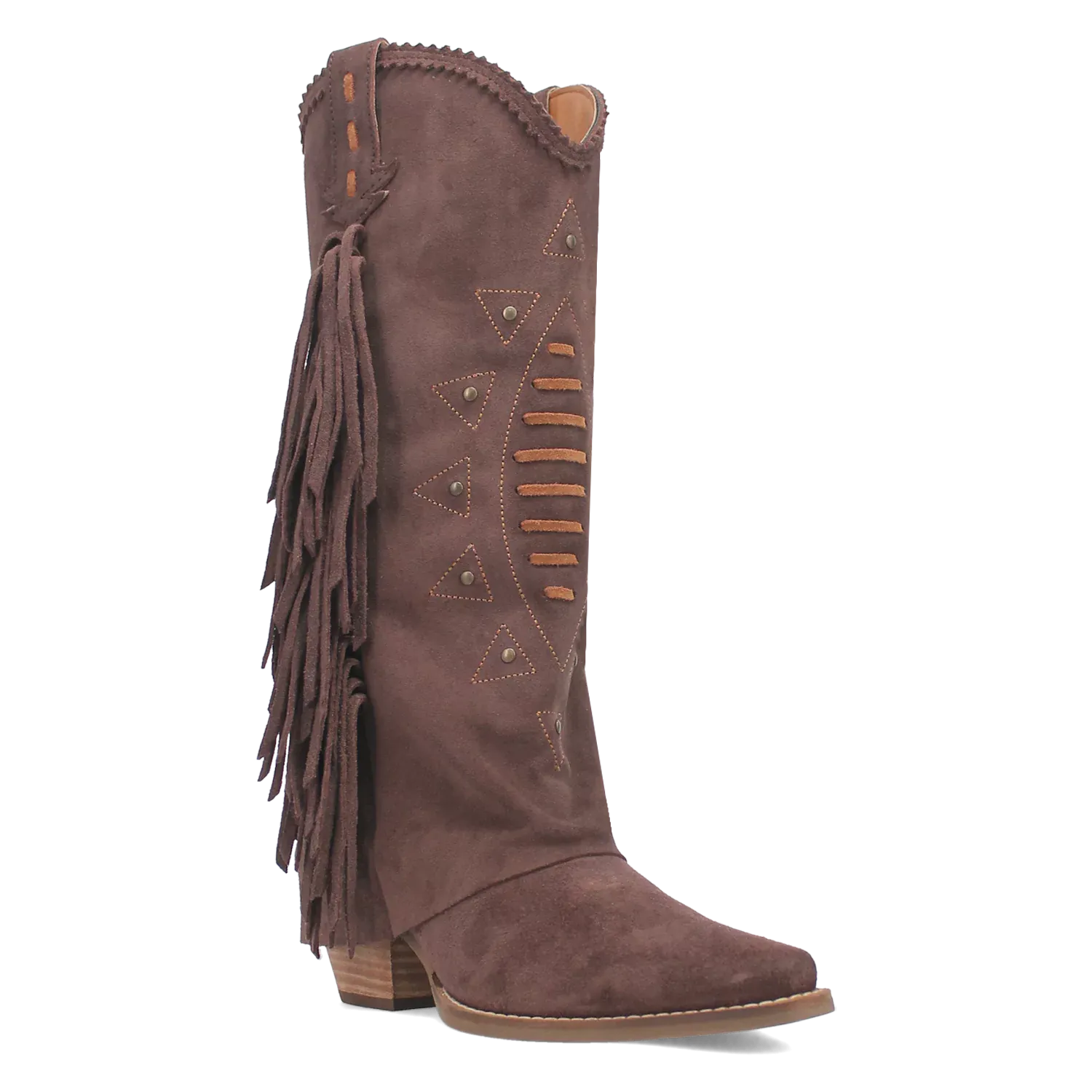 Dingo Spirit Trail  - Women's Suede Leather Cowgirl Boots