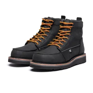 DNVR 6" Moc Toe Boot : Jet (Soft Toe/Unlined)