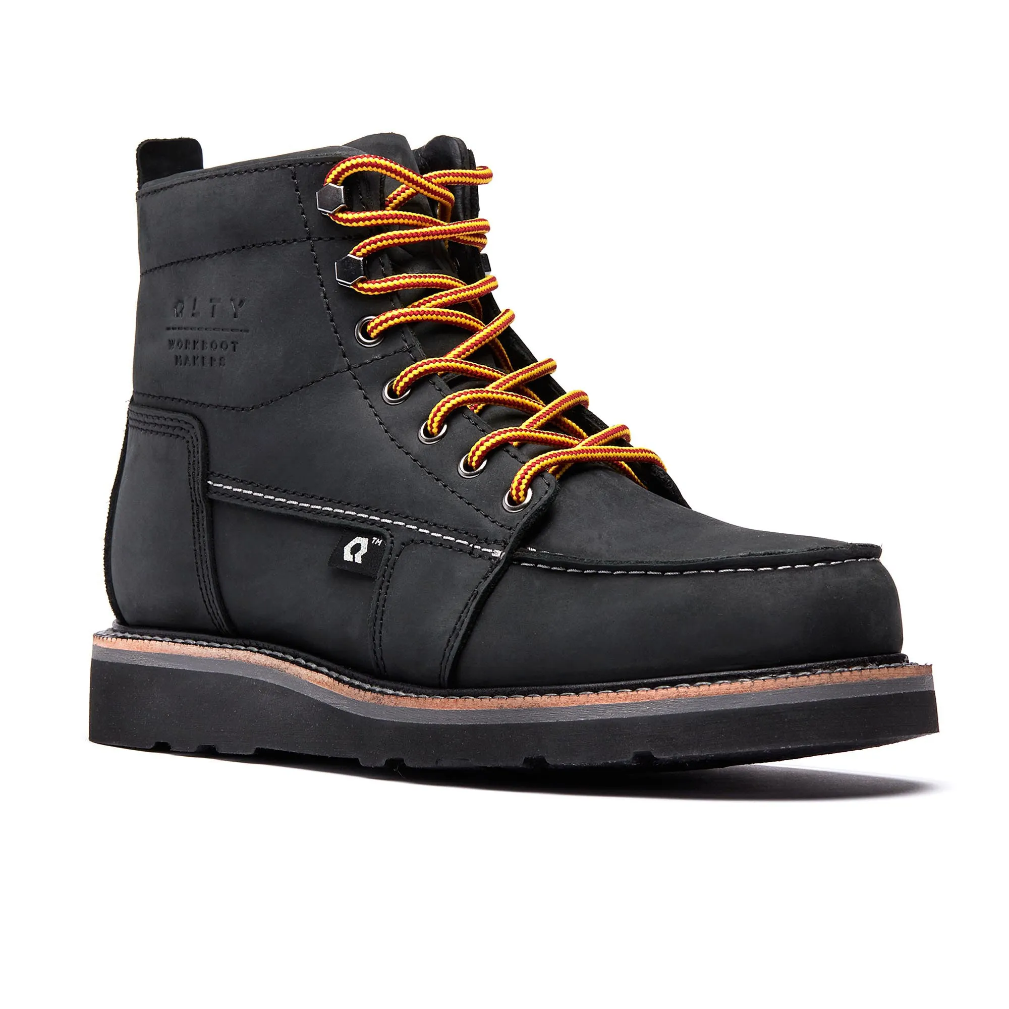 DNVR 6" Moc Toe Boot : Jet (Soft Toe/Unlined)