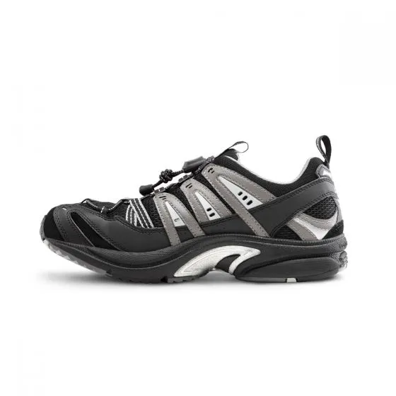 Dr. Comfort Men's Athletic Diabetic Shoe - Performance - Black/Grey