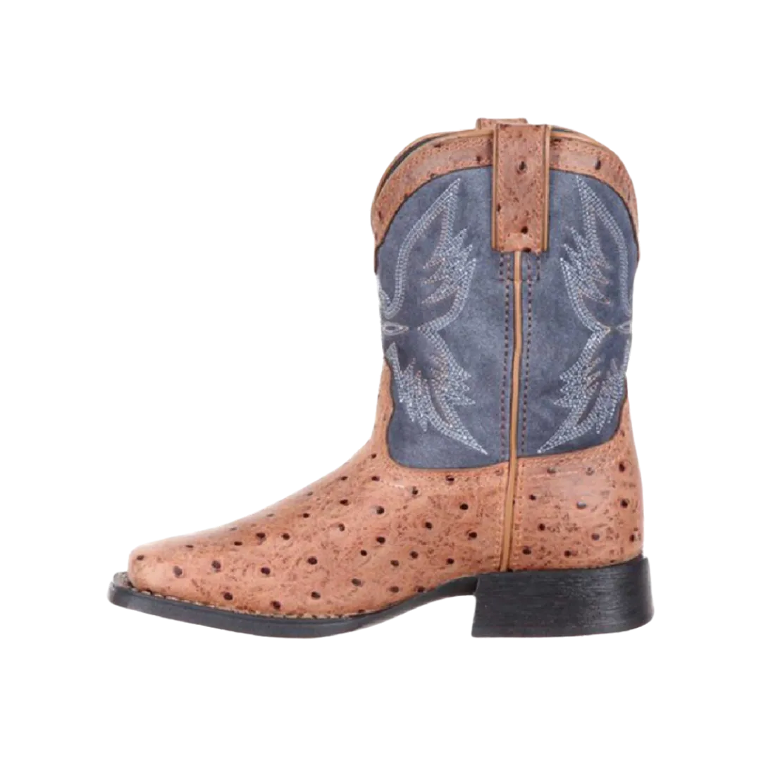 Durango Kid's Lil' Mustang Ostrich Emboss Westerm Boot