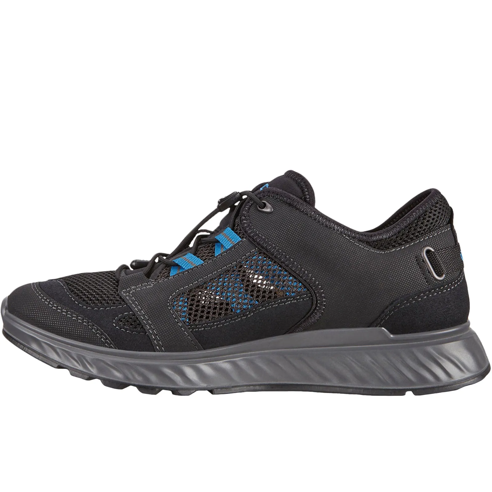 ECCO Mens Exostride Low Vent Walking Shoes - Black