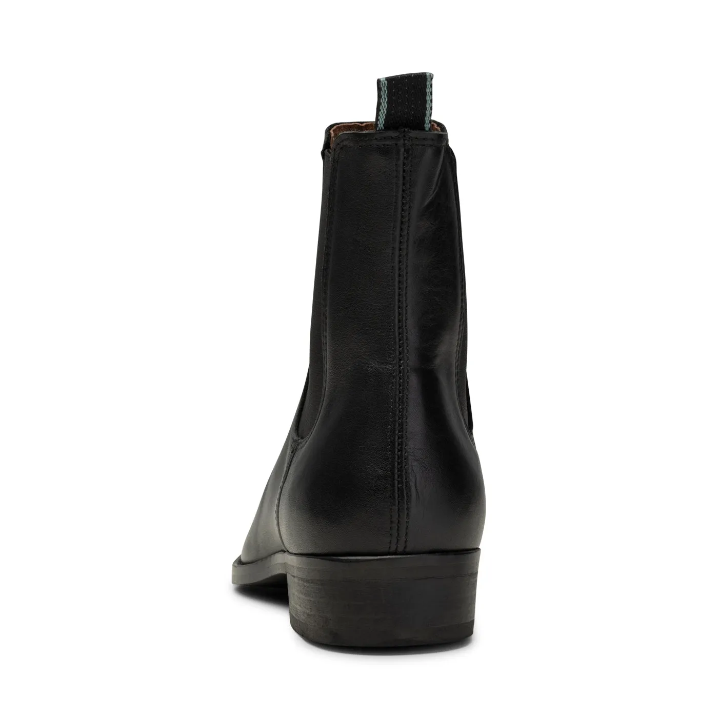 Eli chelsea boot leather - BLACK