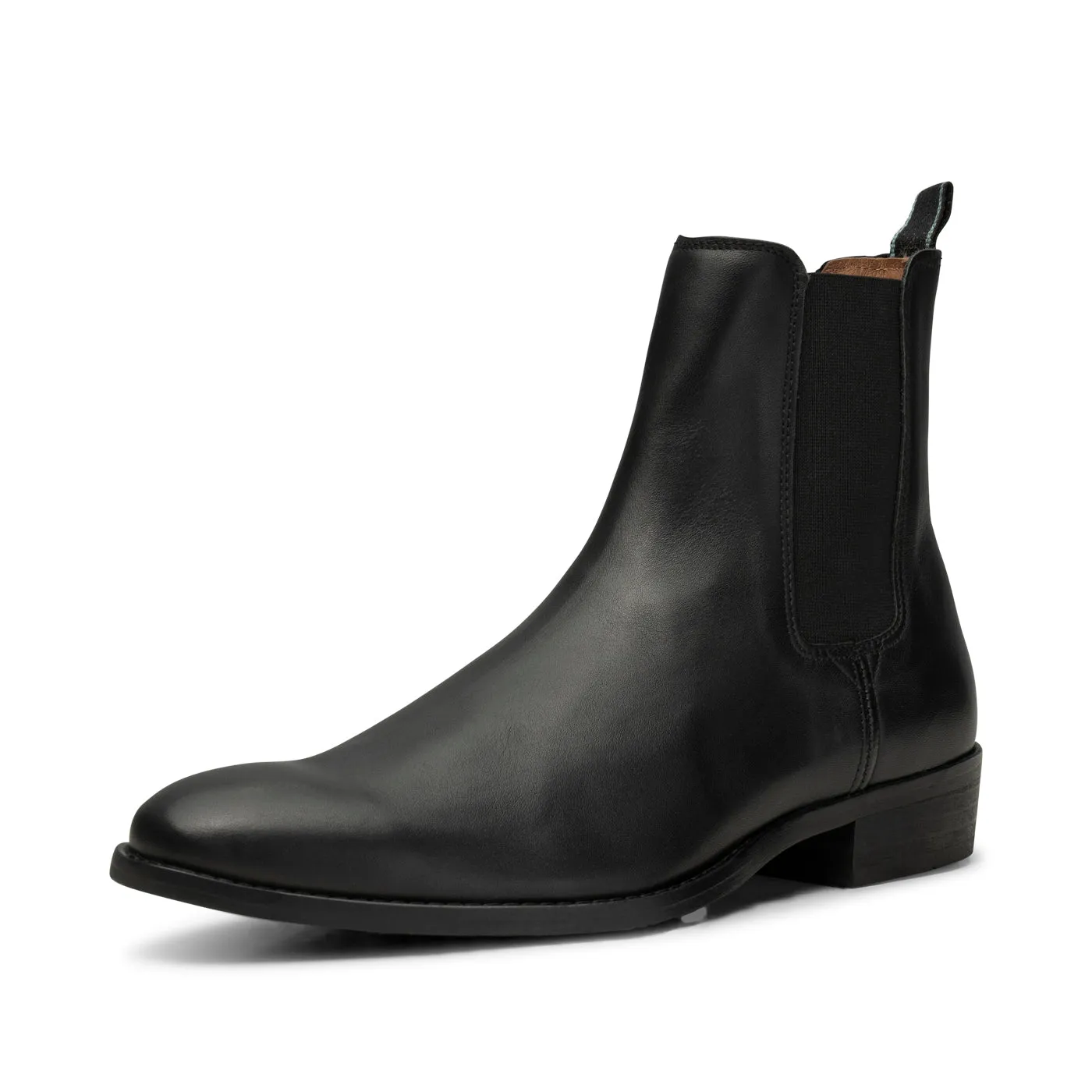 Eli chelsea boot leather - BLACK