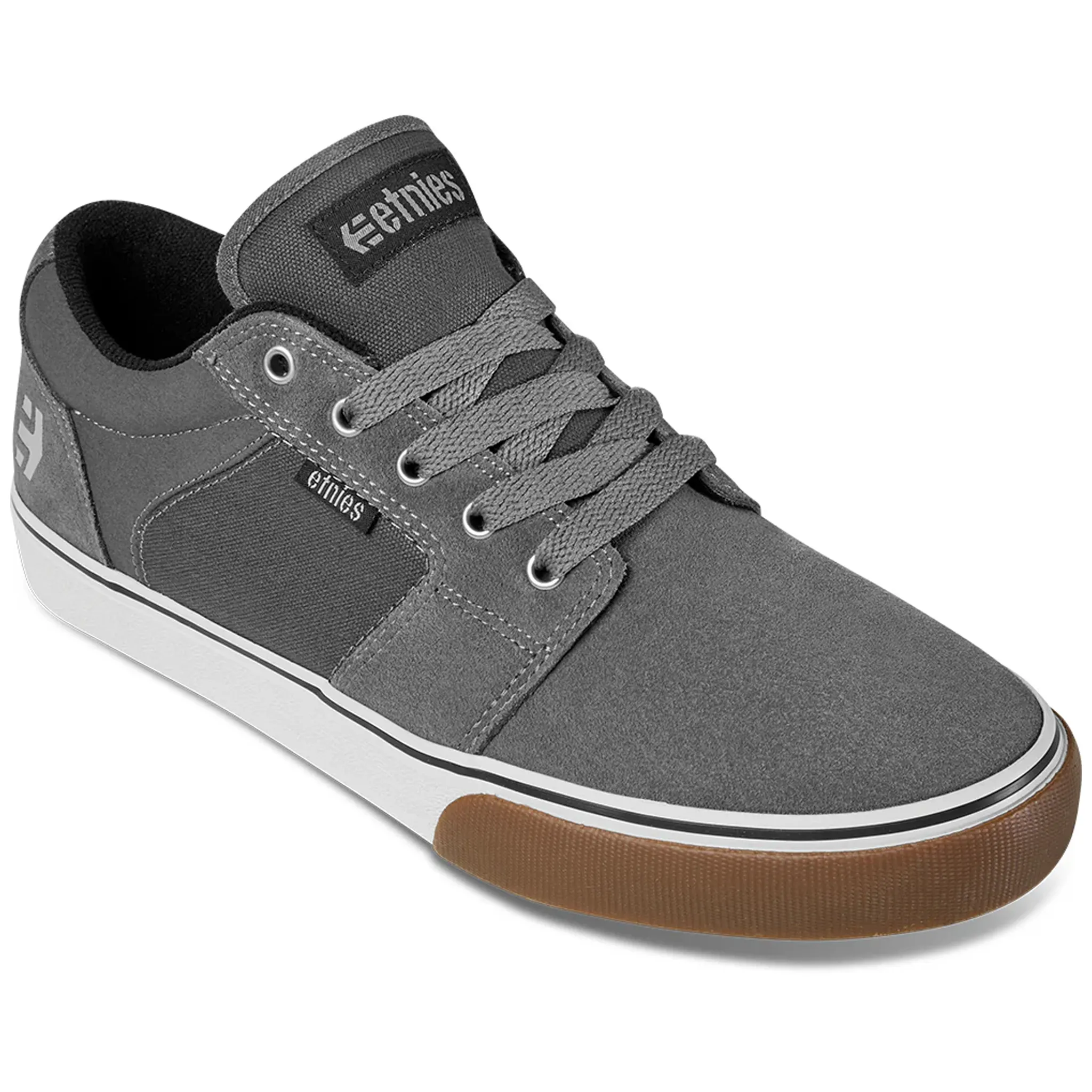 Etnies Barge LS Shoes (Dark Grey/White/Gum)