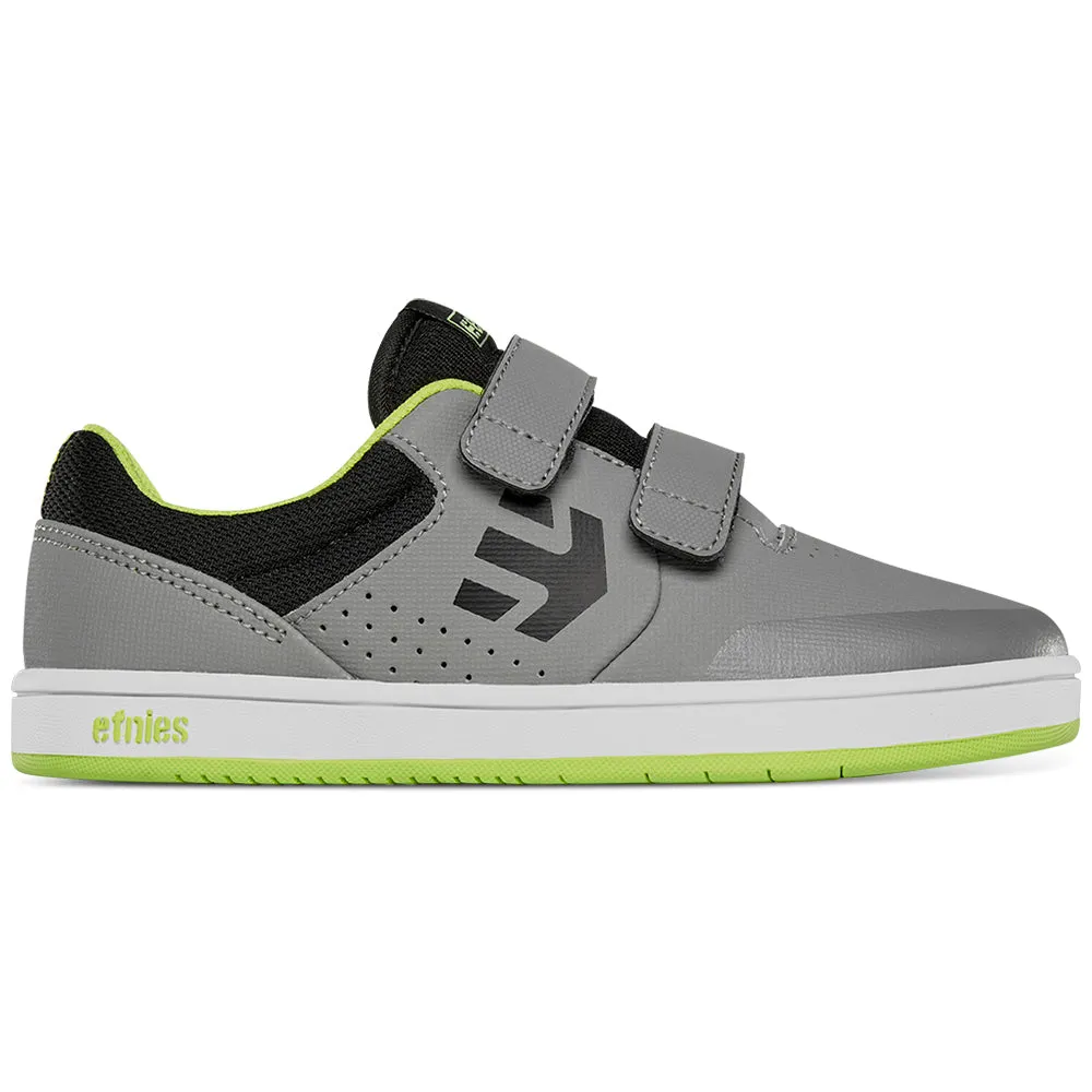 ETNIES LITTLE KIDS MARANA [GREY/LIME/WHITE] SHOES