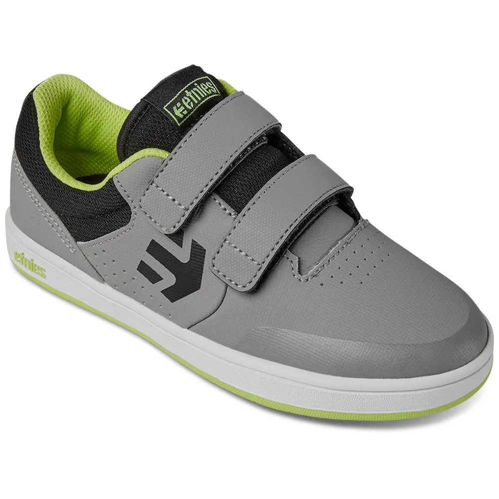 ETNIES LITTLE KIDS MARANA [GREY/LIME/WHITE] SHOES