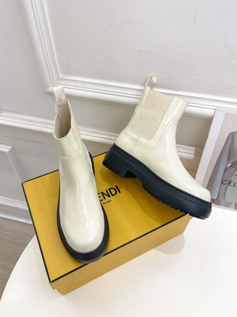 FD Feni Force Chelsea Boots White For Women 8T8187AD7QF1CRH