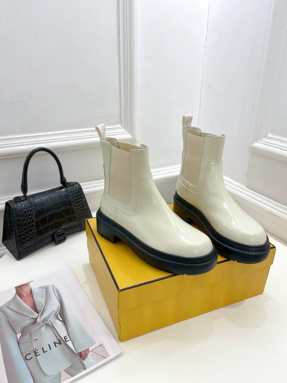 FD Feni Force Chelsea Boots White For Women 8T8187AD7QF1CRH