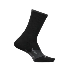 Feetures Unisex Trail Max Cushion Mini Crew Charcoal