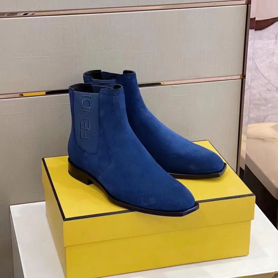 Feni Force Ankle Boots Blue For Men