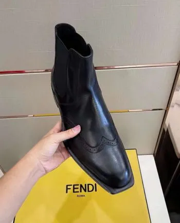 Feni Force Ankle Boots Matte Black For Men