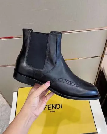 Feni Force Ankle Boots Matte Black For Men