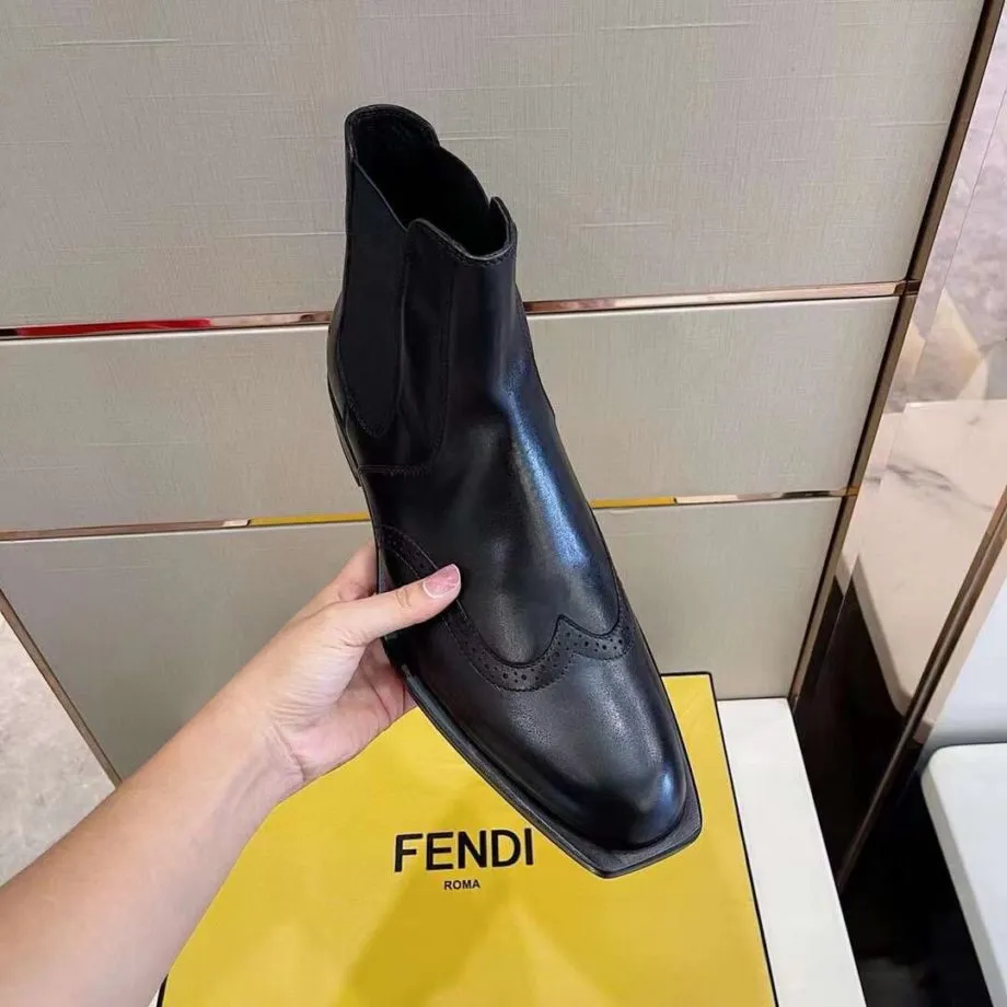 Feni Force Ankle Boots Matte Black For Men