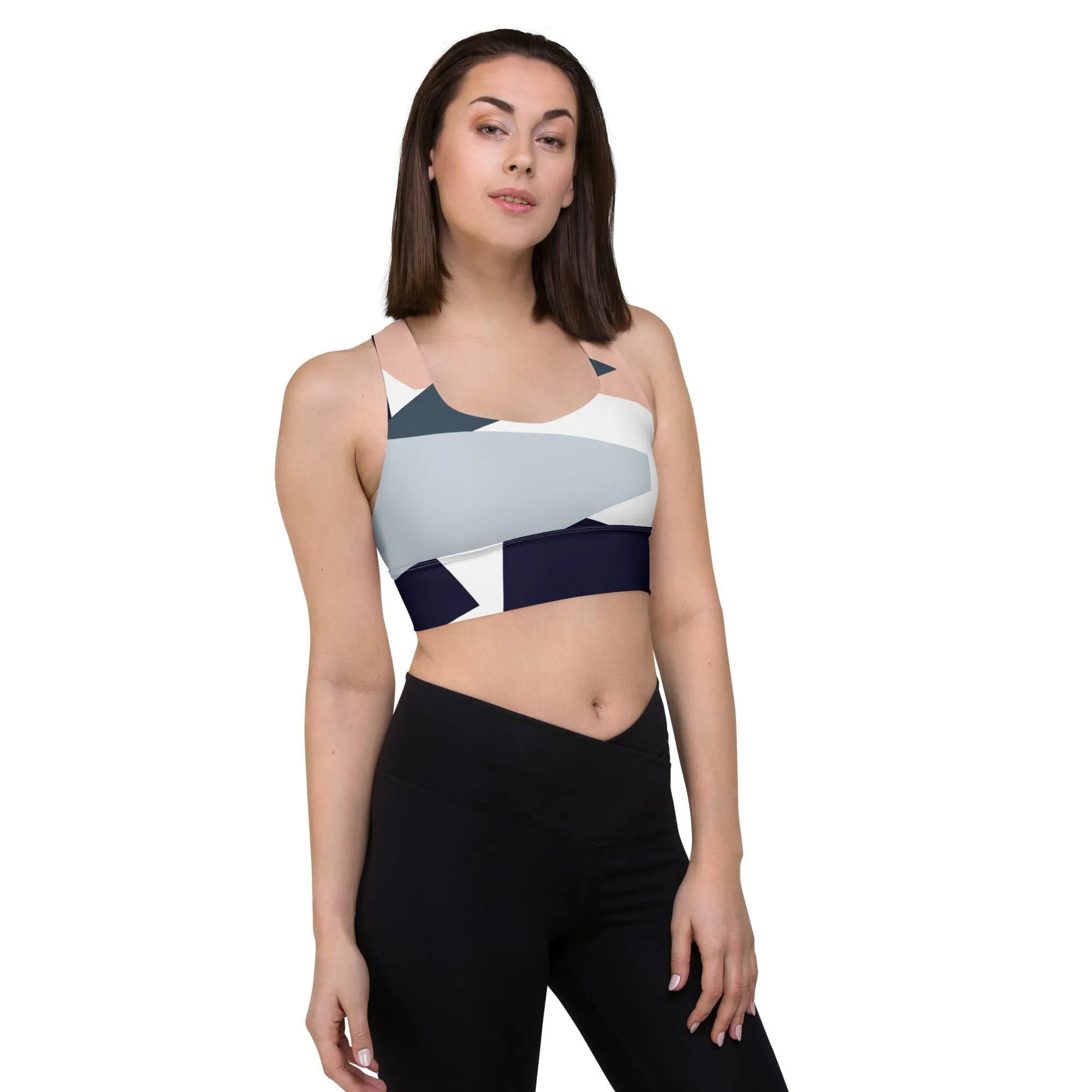 FlexiExtend Longline Sports Bra – Geo