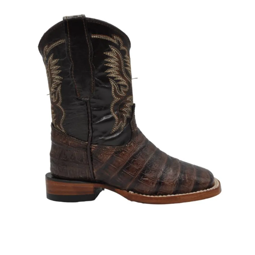 Gavel Kid's Bulldog Belly Dark Brown Boot