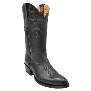 Gavel Men's Denton Goat Classic Western Boots - Black Cherry