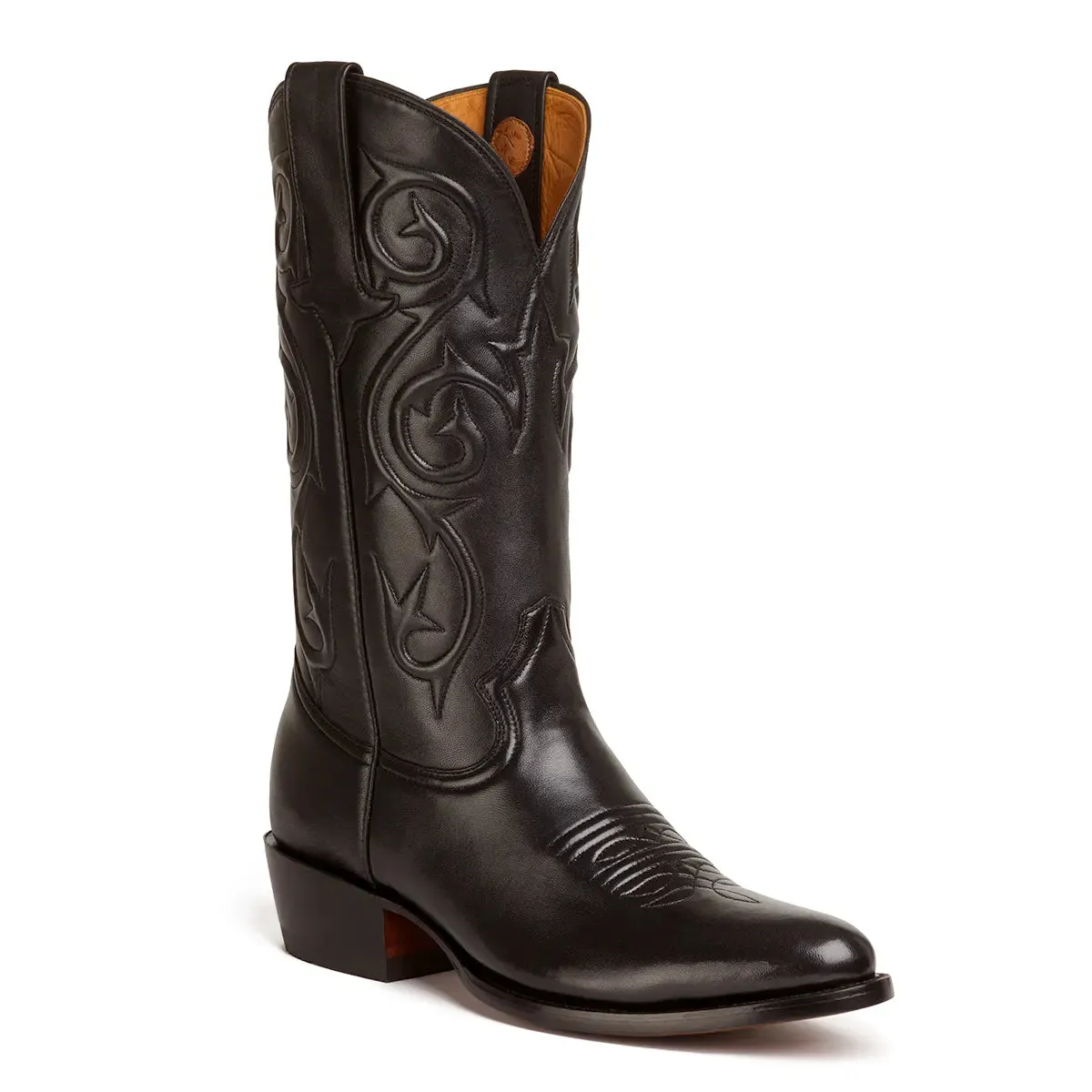 Gavel Men's Denton Goat Classic Western Boots - Black