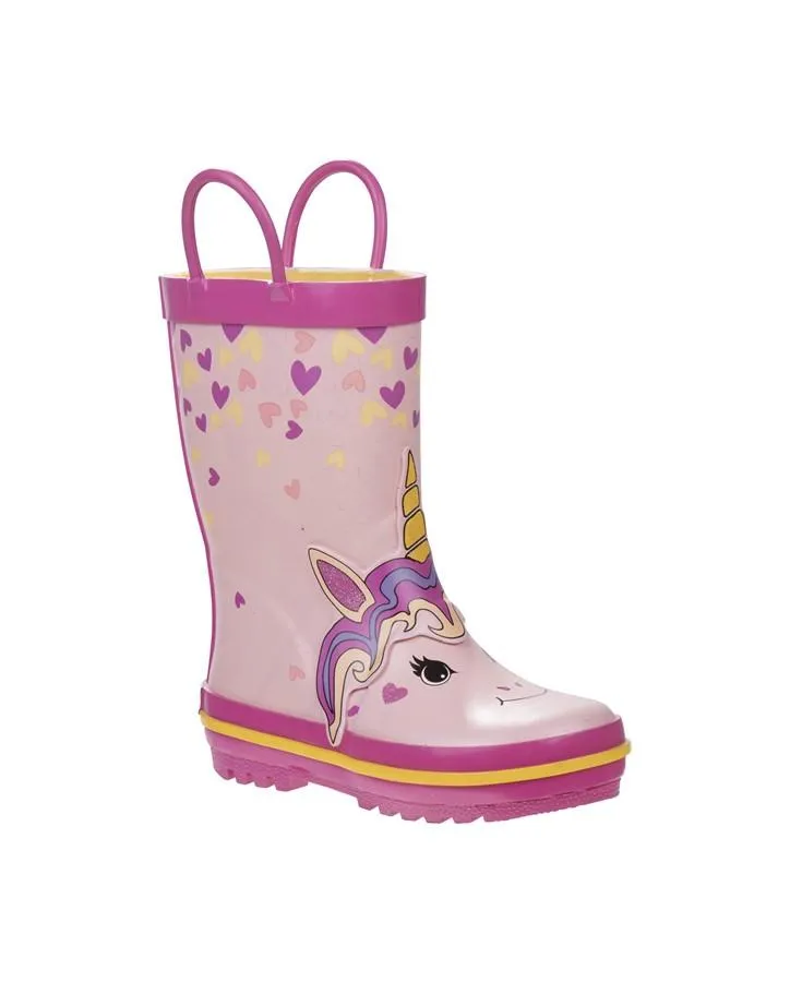 Girls Unicorn Rain Boot