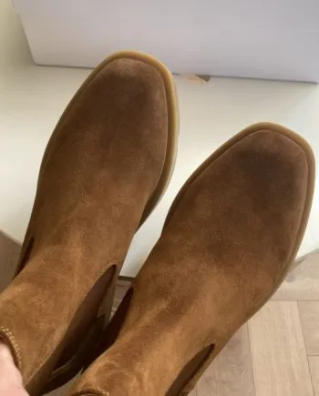 Given Chelsea Boots In Smooth Box Brown For Men GVC