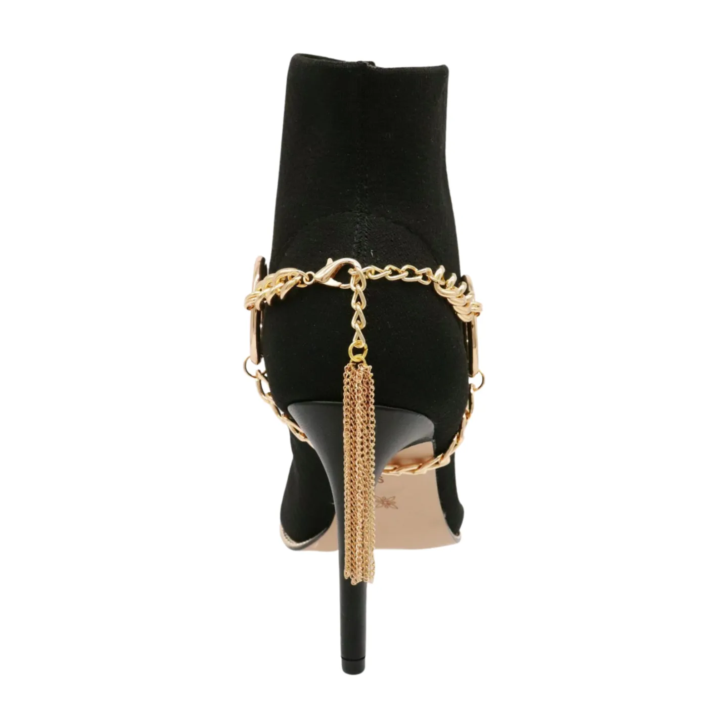 Gold Chain Boot Bracelet Shoe Circle Under Charm Tassel