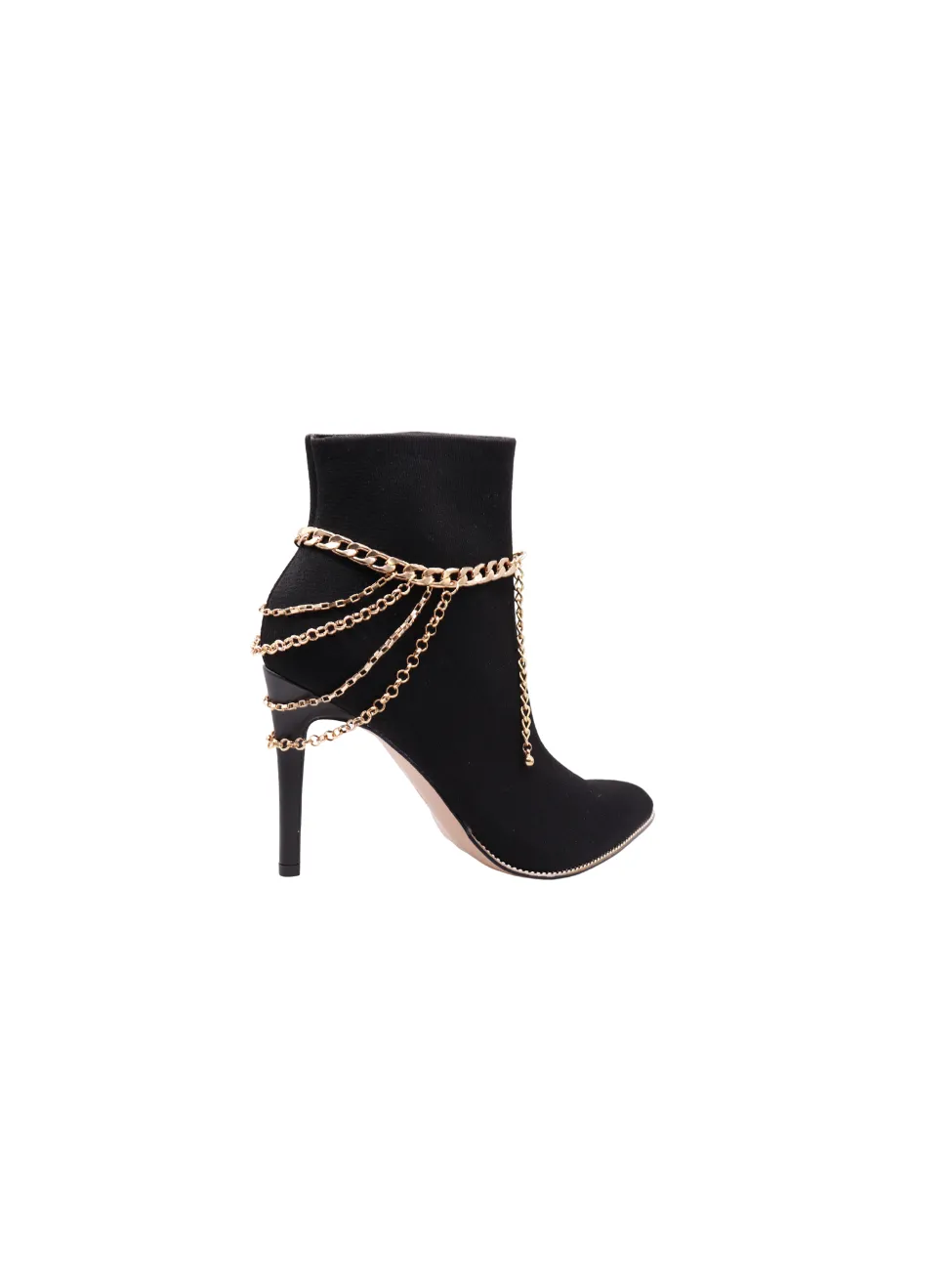 Gold Metal Boot Chain Bracelet Anklet Shoe Multi Strand Wave Charm