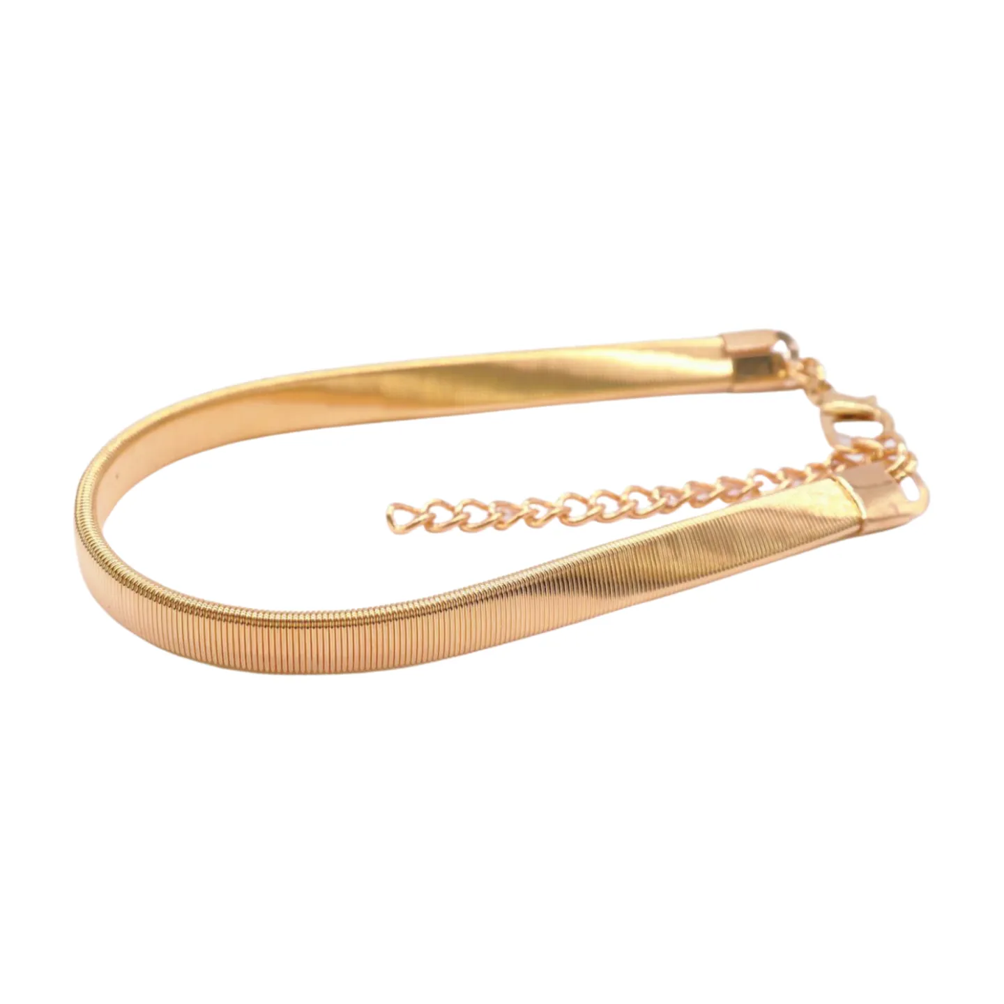 Gold Metal Chain Boot Bracelet Shoe Anklet Elastic Band Charm