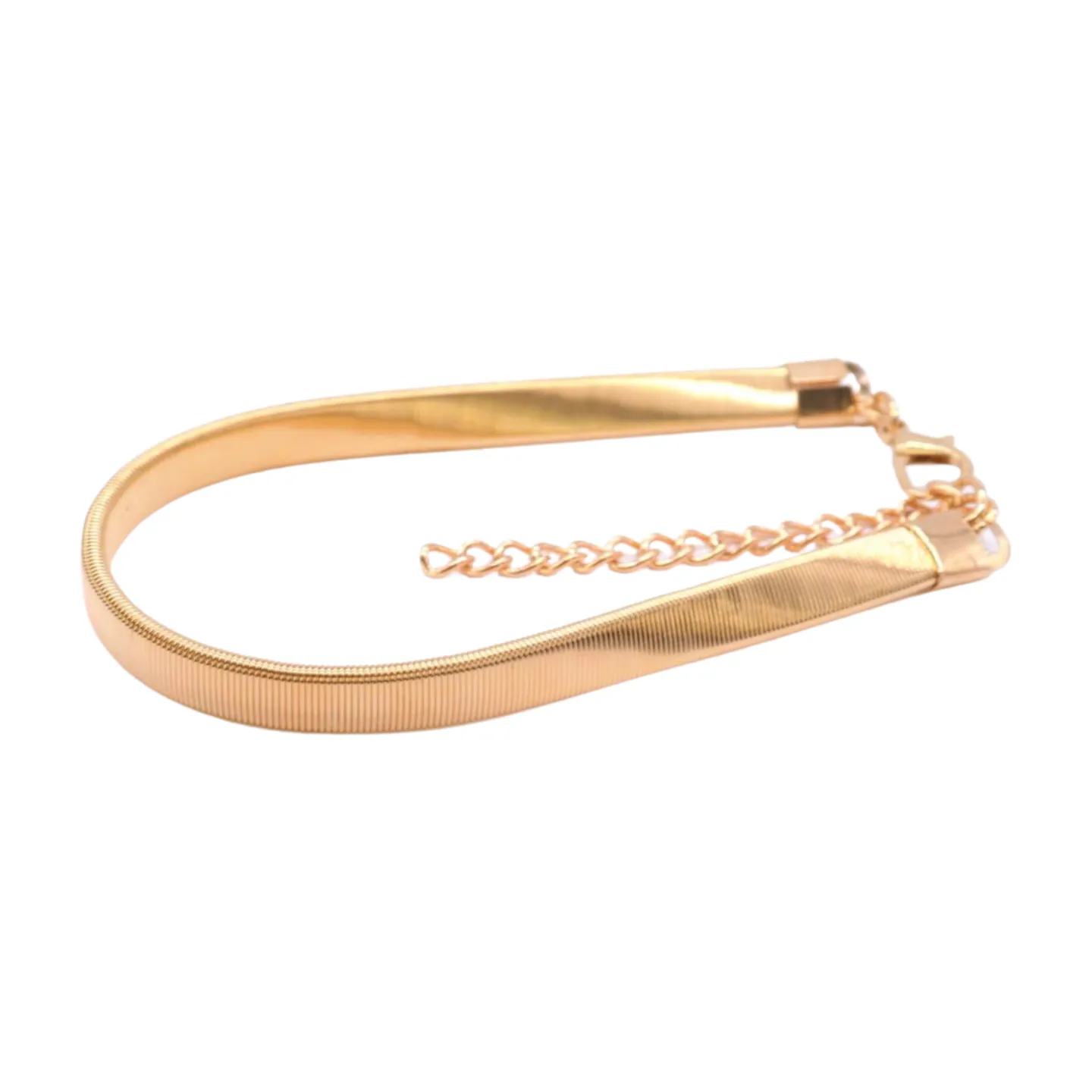 Gold Metal Chain Boot Bracelet Shoe Anklet Elastic Band Charm