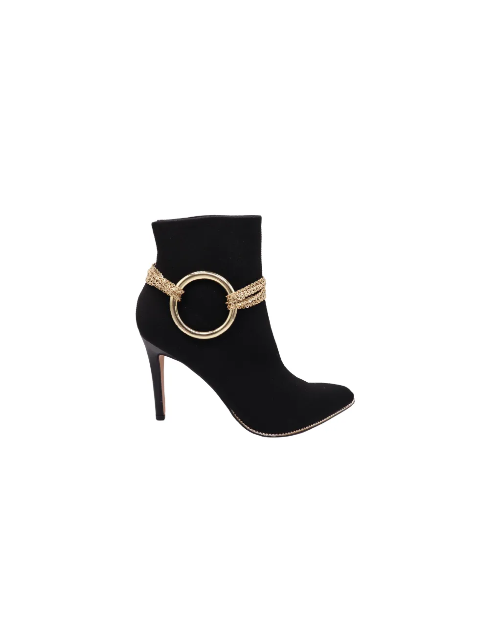 Gold Metal Chain Boot Bracelet Shoe Circle Ring Charm