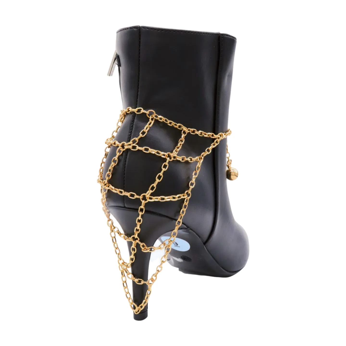 Gold Metal Chain Western Boot Bracelet Anklet Shoe Triangle Charm