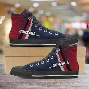 Gonzaga Zag Up Bulldogs Basketball Fans Canvas High Top Shoes