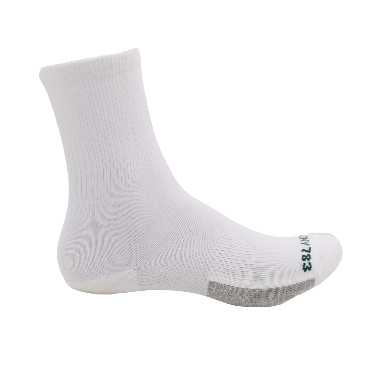 Grounding Crew Socks • White Organic Cotton