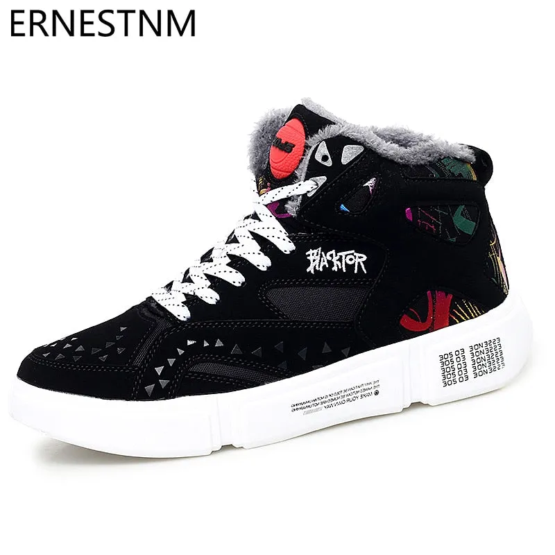 High Top Sneakers Warm Winter Plush Women Shoes