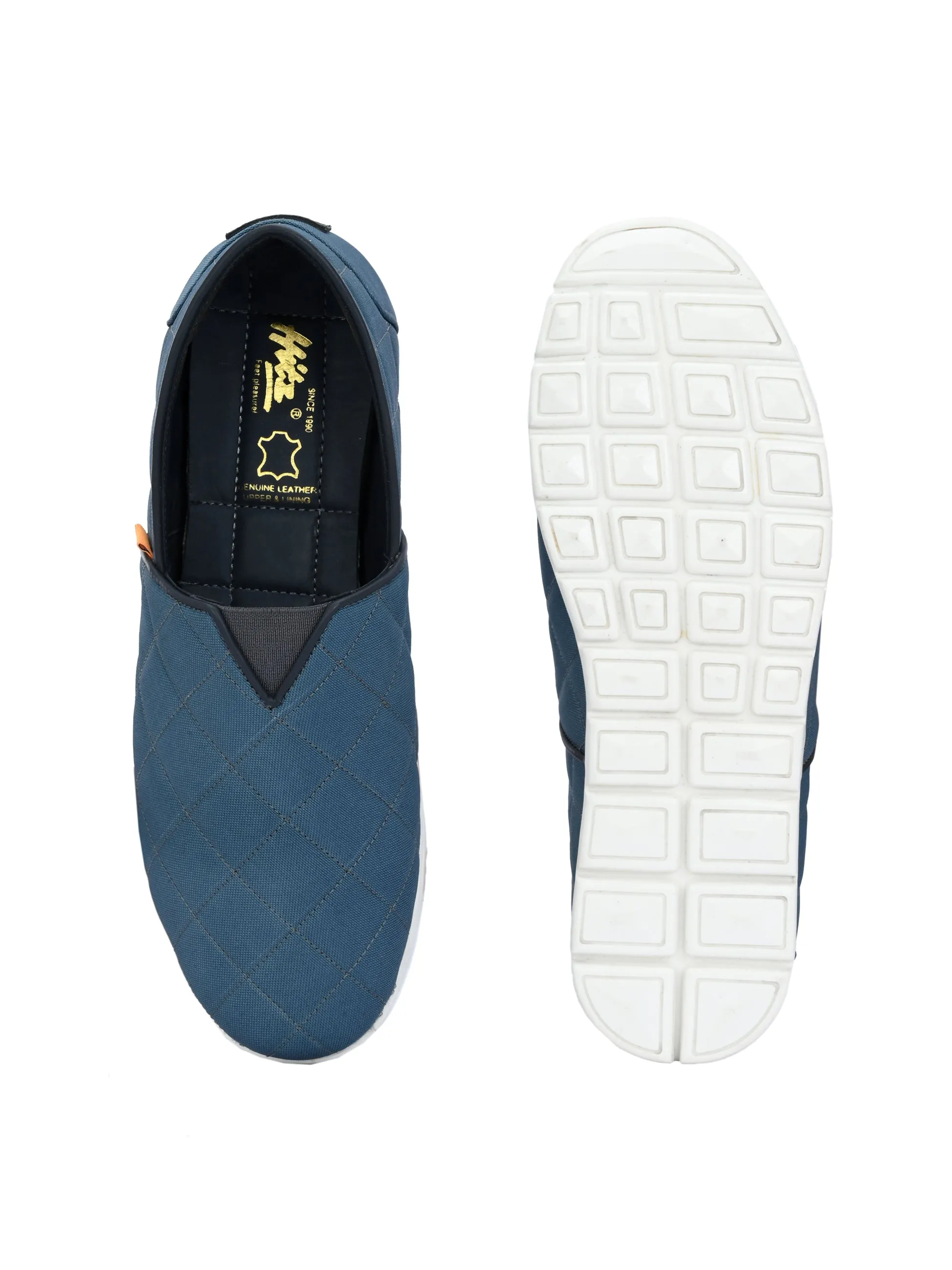 HITZ154-Men' Blue Casual Walking Shoes