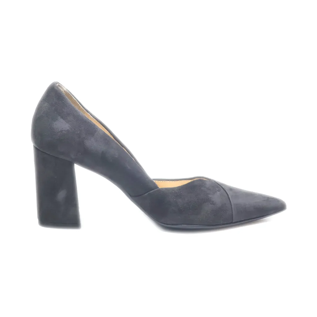 Hogl High-Heel Shoes Suede Black Colour For Women