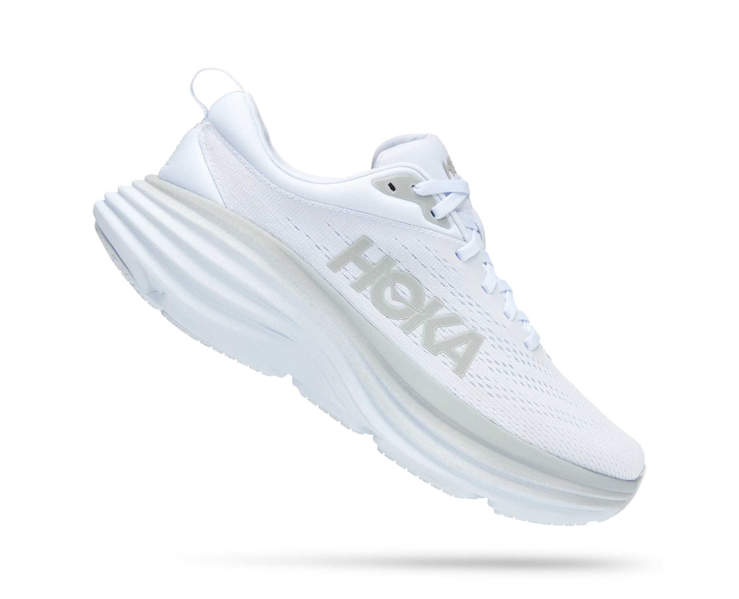 Hoka Bondi 8 White White WIDE Women's