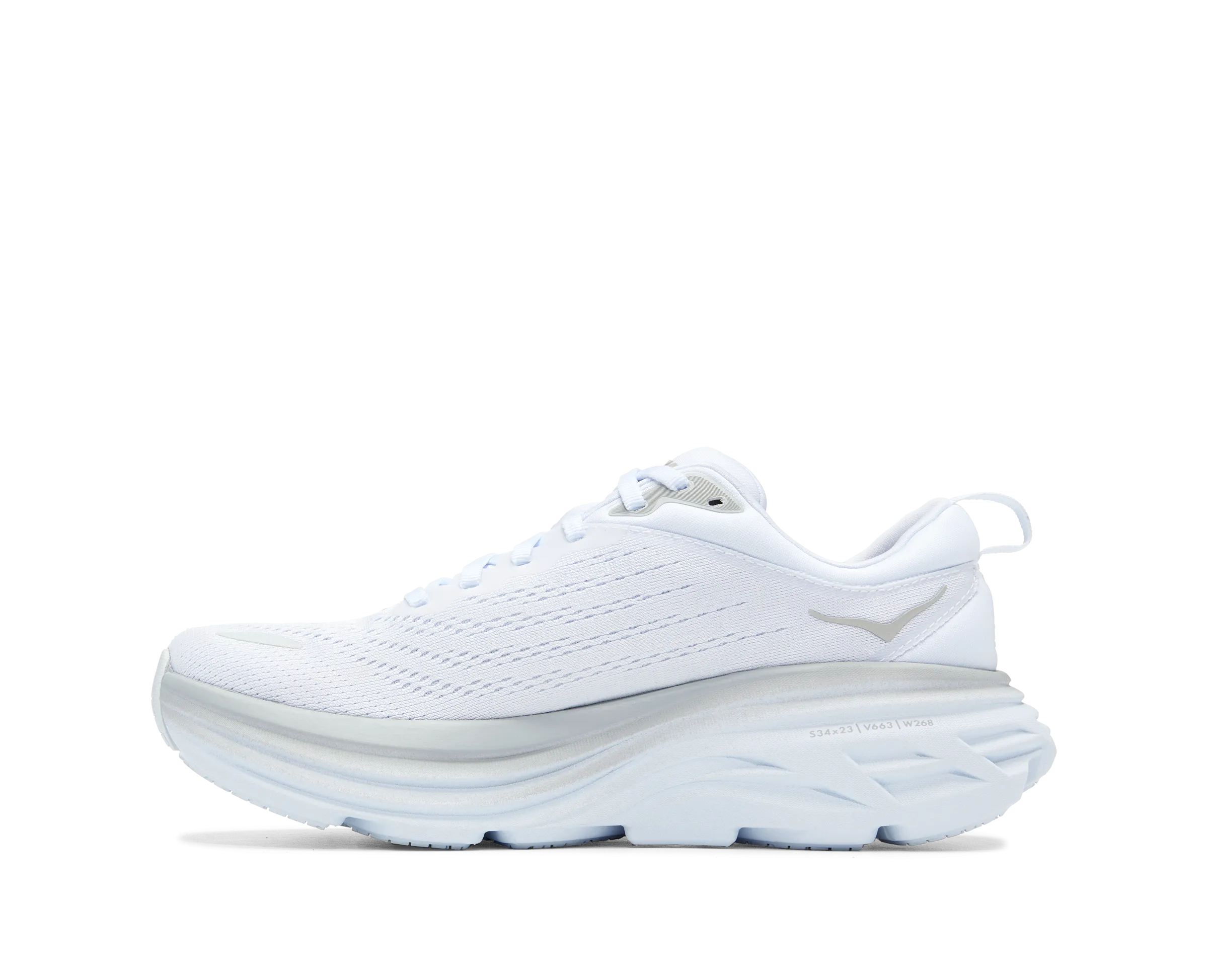 Hoka Bondi 8 White White WIDE Women's