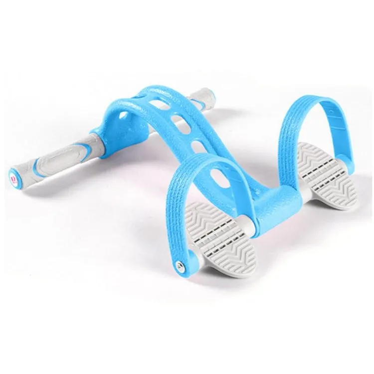 Home Fitness Pedal Tensioner Sit-Up Aid Multifunctional Elastic Rope, Specification： Enhanced Crystal (Blue)